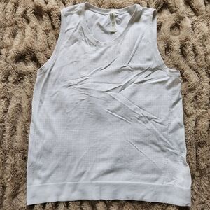 Athleta size medium high neck white tank top